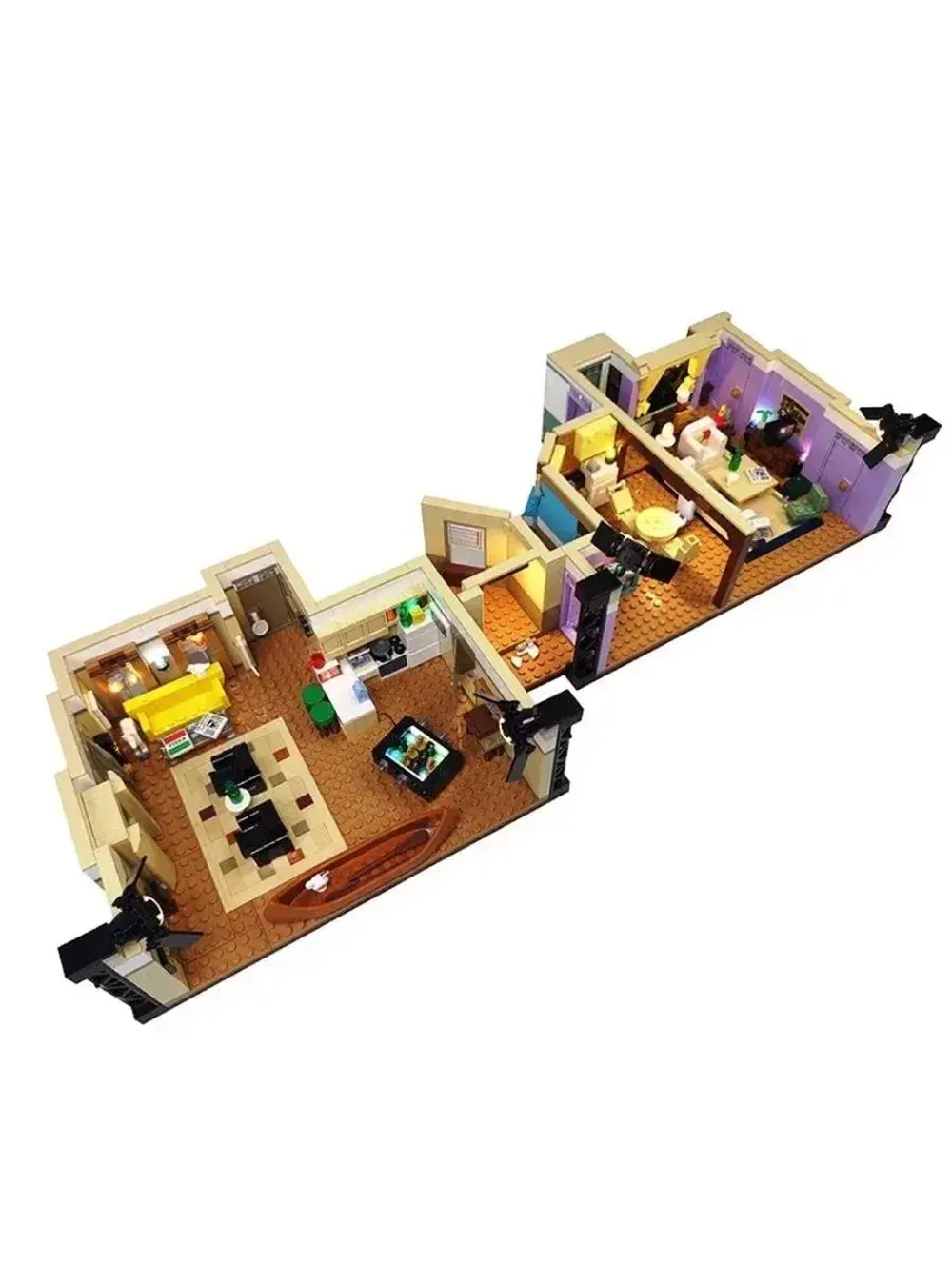 Конструктор Квартиры героев сериала Друзья 2048 деталей