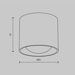 Светильник потолочный светодиодный Maytoni Lens C217CL-15W4K-B