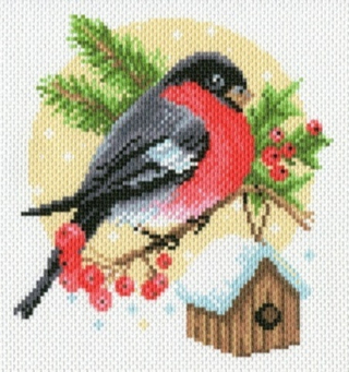 "Снегирь"-1730/1 канва с рисунком
