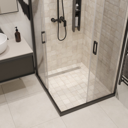 Душевой лоток CK DRAIN AQPP01-60 Steel 60 см, из нержавеющей стали, дизайн решетка из нержавеющей стали