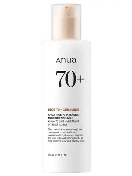 Anua Молочко с экстрактом риса и керамидами для сияния кожи Rice 70 Intensive Moisturizing Milk 150 мл
