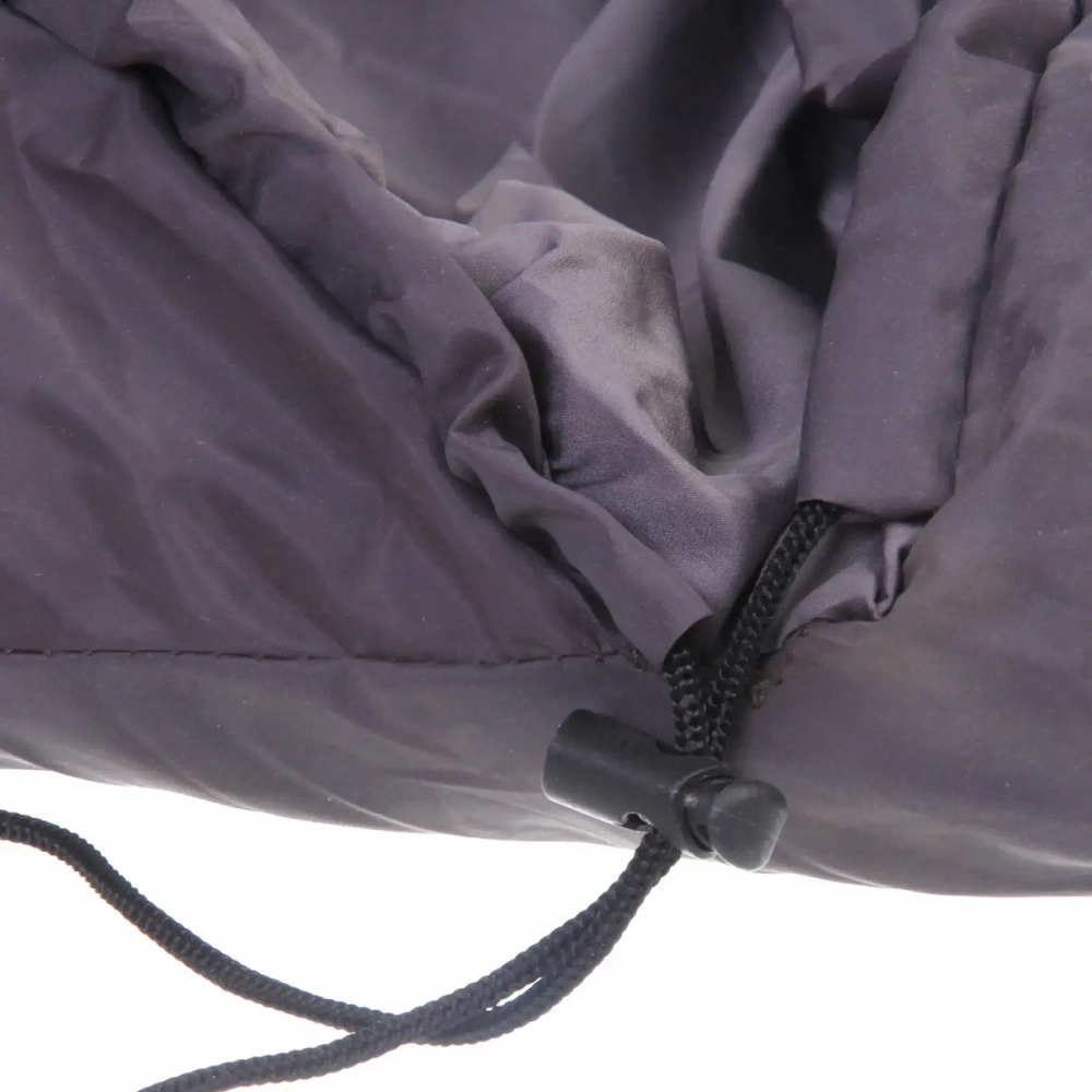 Спальник одеяло с капюшоном 210*70см 1400гр серо-зелёный +0С