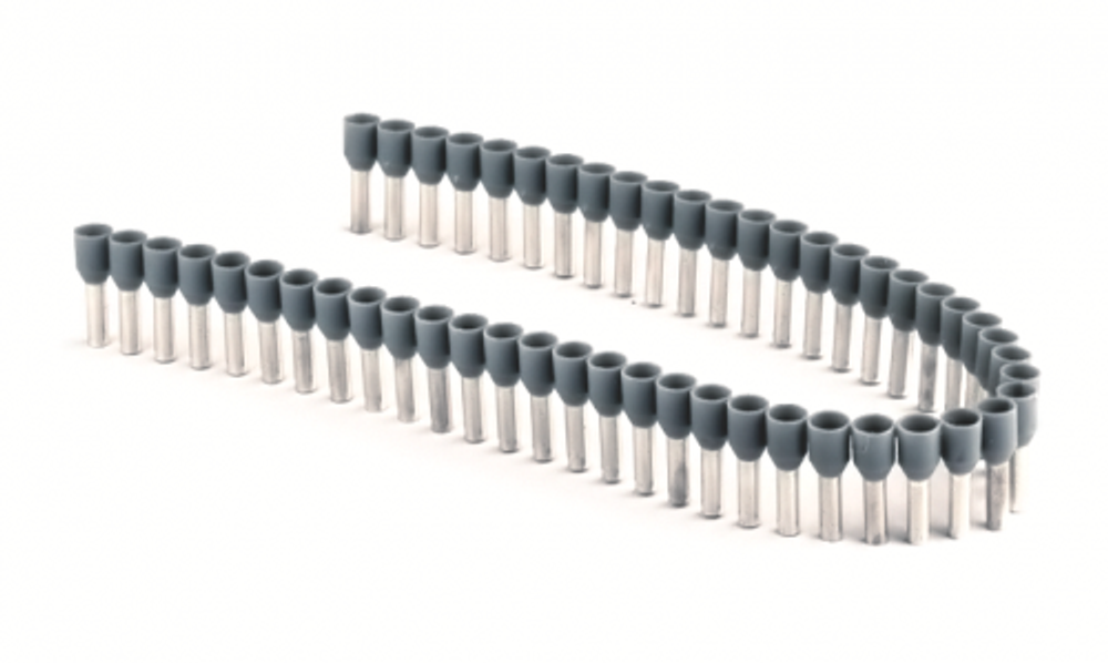 Наконечник-гильза 8 мм с изолир.фланцем 1,50 кв.мм черный (НШВИ-Л)