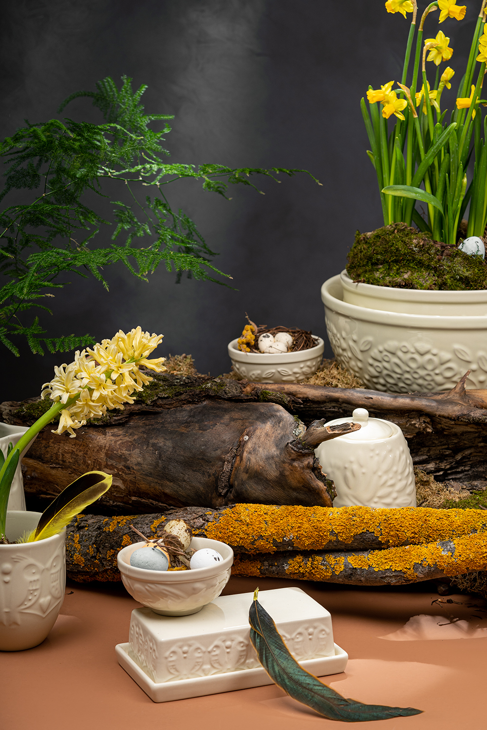 Масленка Liberty Jones Birds of Paradise кремовая