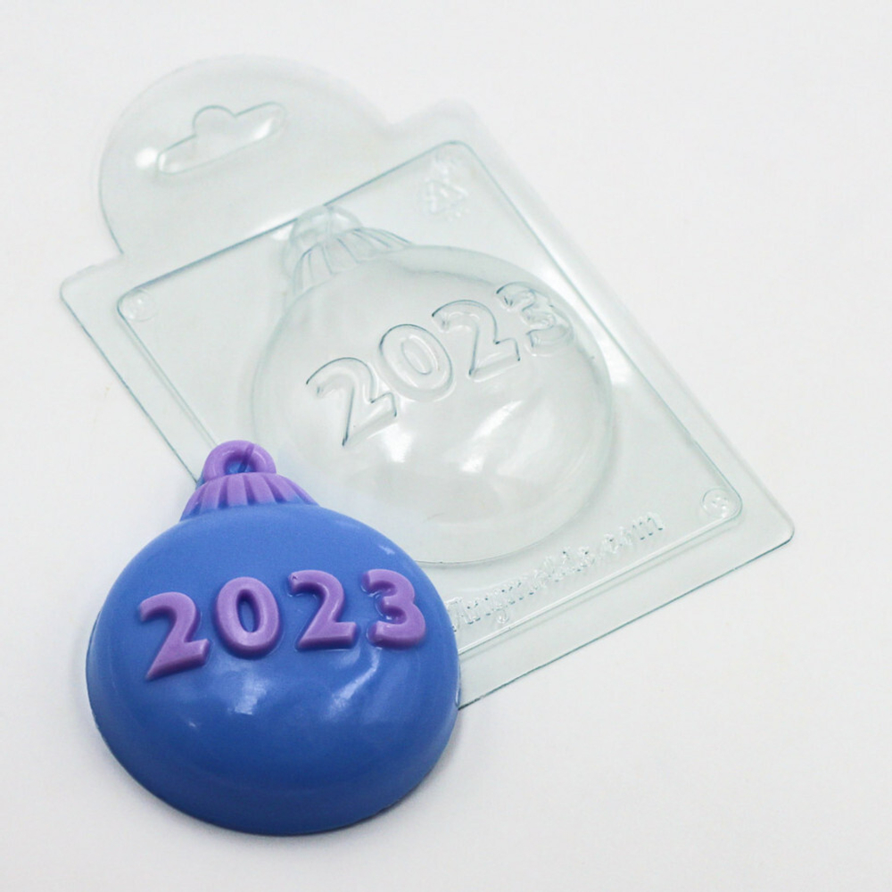 Форма пластиковая 2023 на шарике, 93*78*22мм