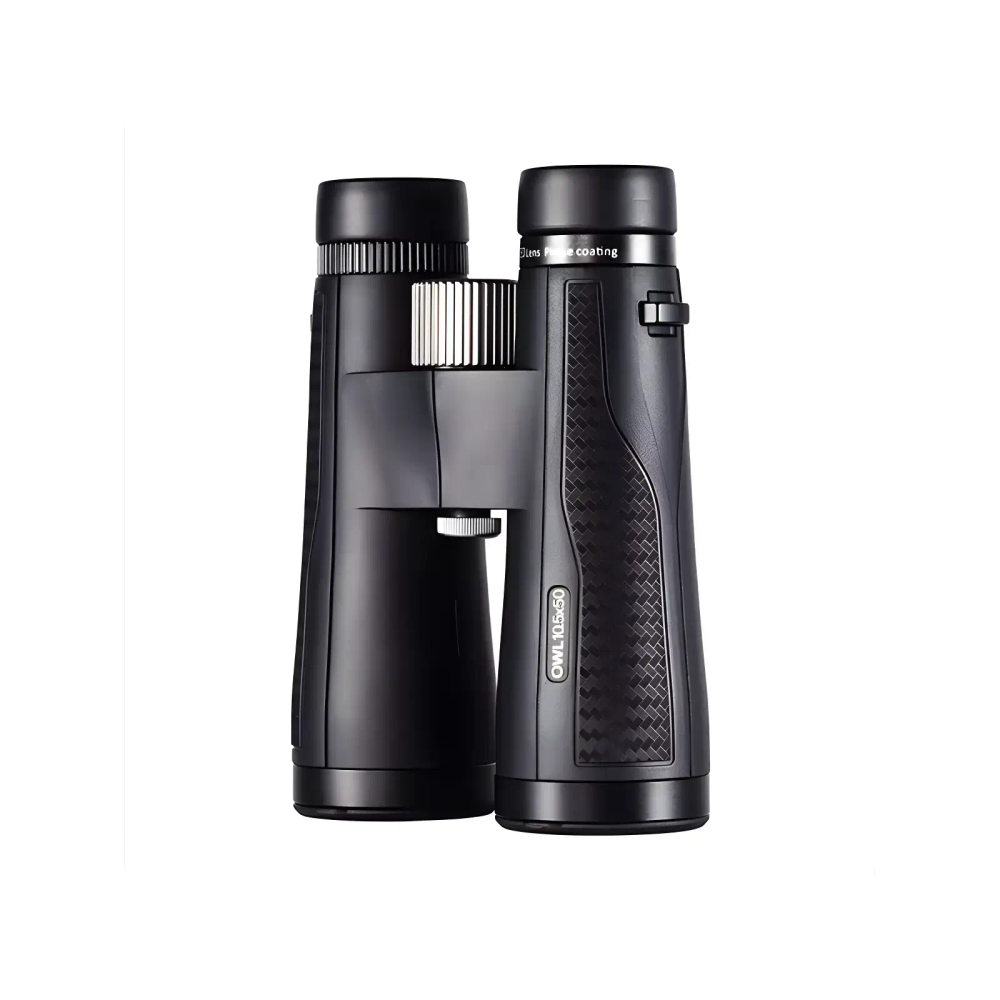 Черный бинокль TRD OWL 10.5x50 боковой вид