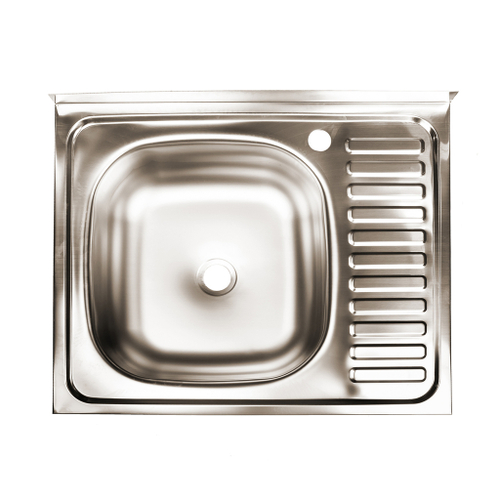 Мойка 60х50 (0,4) лев вып 1 1/2 Эконом  (глуб. 13см)