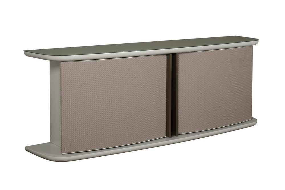 58DB-CH19263 Комод Bel Air плетеная экокожа/стекло 220*50*79см