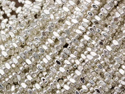 Нить гематитовых бусин, галтовка 4-4,5мм