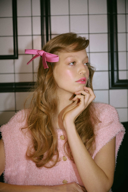 Бант "Стрекоза" розовый