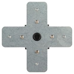 Коннектор питания ЭРА TR-1PA-СX BK для однофазного шинопровода X-образный черный