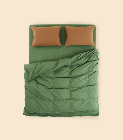 Простыня - Melange Olive - 180x200x30 (на резинке)