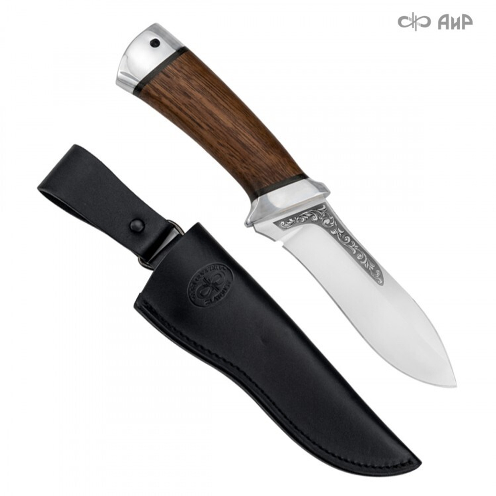 Нож АиР Скинер 95х18 орех