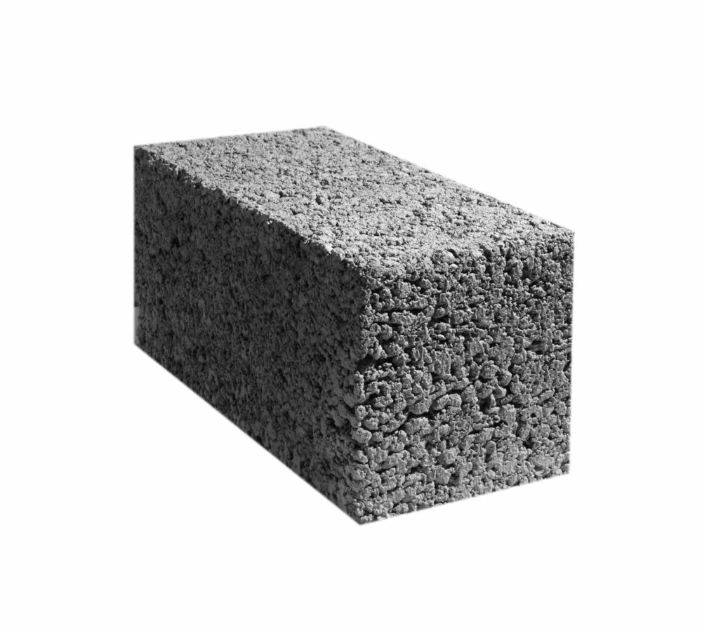 Керамзитоблок М 75 390х190х188 стеновой полнотелый, ВЗКГ