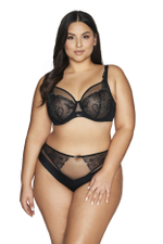 Бюстгальтер Tropea с мягкой, расшитой цветами чашкой (Размер: 70I) (Цвет: черный)