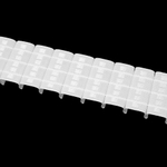 Шторная лента Oz-Is арт. 4436 Р, коэф сборки 1:2,0, цвет белый (ширина 65 mm)