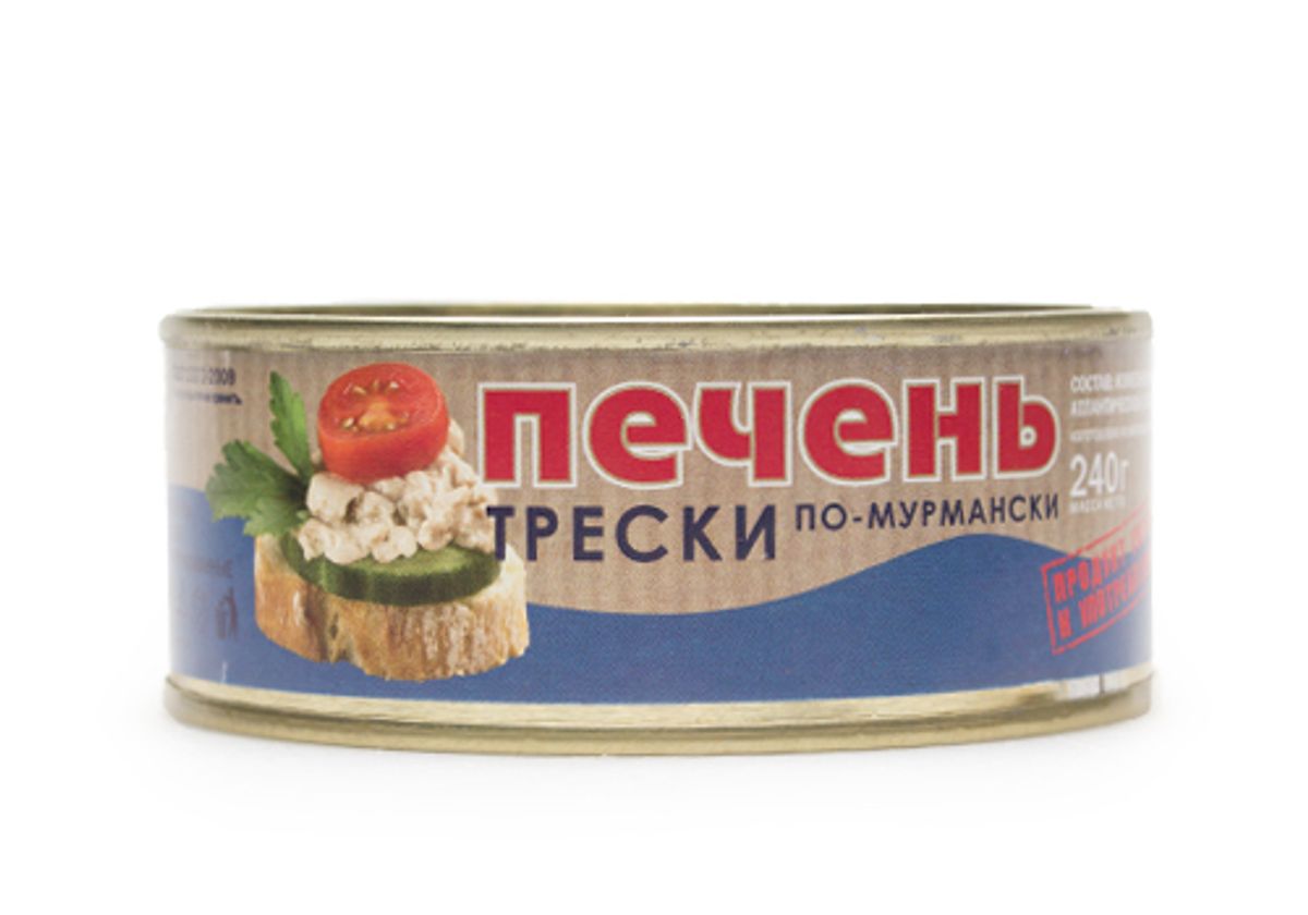 Печень трески по-мурмански "Боско-Морепродукт", 240г