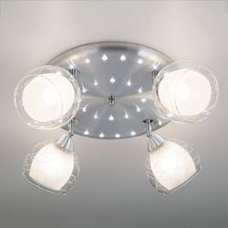 Citilux Самба CL158142 Люстра с поворотными плафонами Алюминий Хром