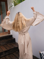 Кимоно с разрезами (бежевый)