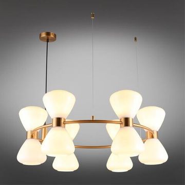 Подвесная люстра 12*Е27 OML-59603-12 бронза Trevasco Omnilux