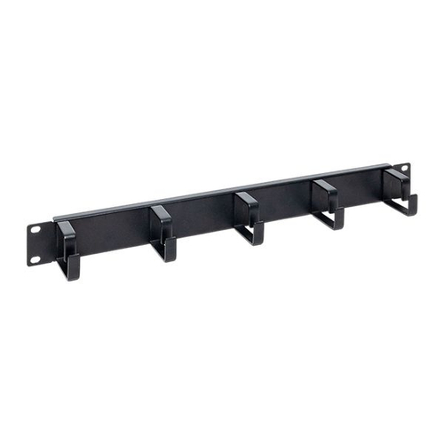 Кабельный органайзер TERACOM PRO 1U 5 колец чёрный