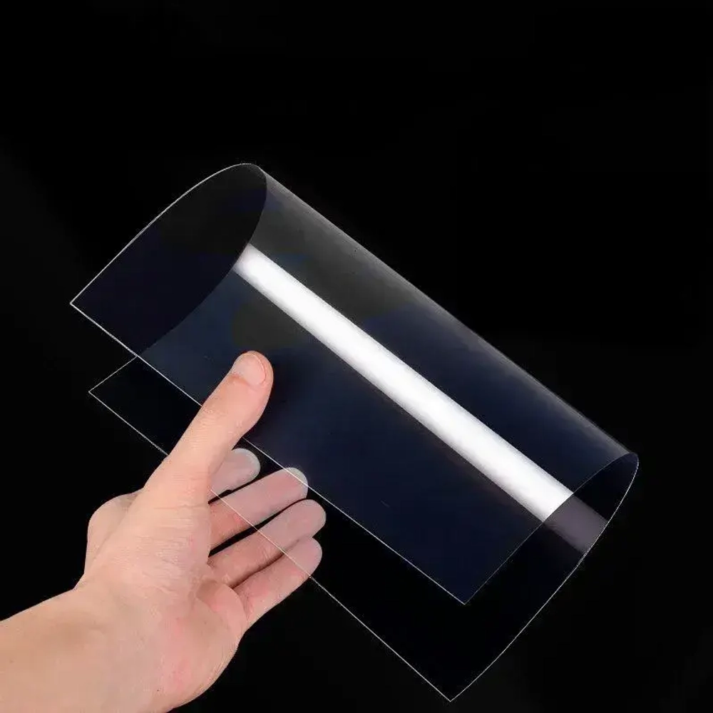 Пластик листовой прозрачный пэт-а А4, 2шт., толщина 0.3 мм.