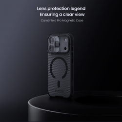 Чехол прозрачный тонированный c MagSafe на iPhone 17 Pro, серия CamShield Pro Magnetic (обновленная двойная защитная шторка для камеры) от Nillkin
