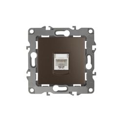 Розетка ЭРА Серия 12 12-3107-13 информационная RJ45 IP20 бронза | Эра 12