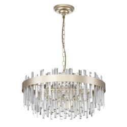 Citilux Лаура CL301282 Люстра хрустальная подвесная Шампань