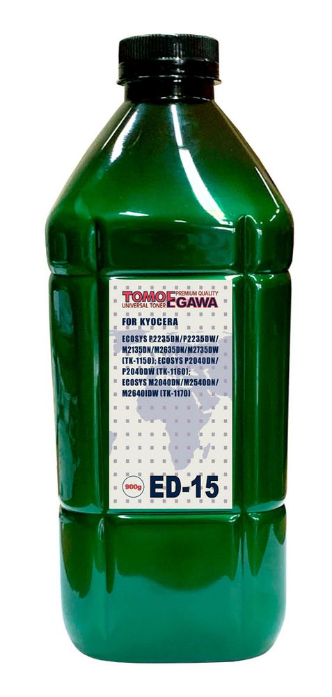 Тонер для KYOCERA Универсал тип ED-15 (фл,900,TOMOEGAWA) Green Line