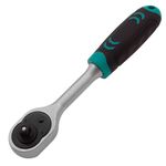 14125 Набор торцевых головок, 1/4", головки 4 - 13 мм, с трещот. ключом, CrV, 11 предм. Stels