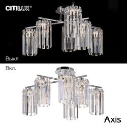 Citilux AXIS CL313261 Люстра хрустальная потолочная Хром