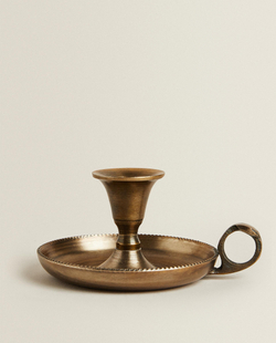 Подсвечник Zara Home, 6.5х13.5х11 см, золотой, 9398/468
