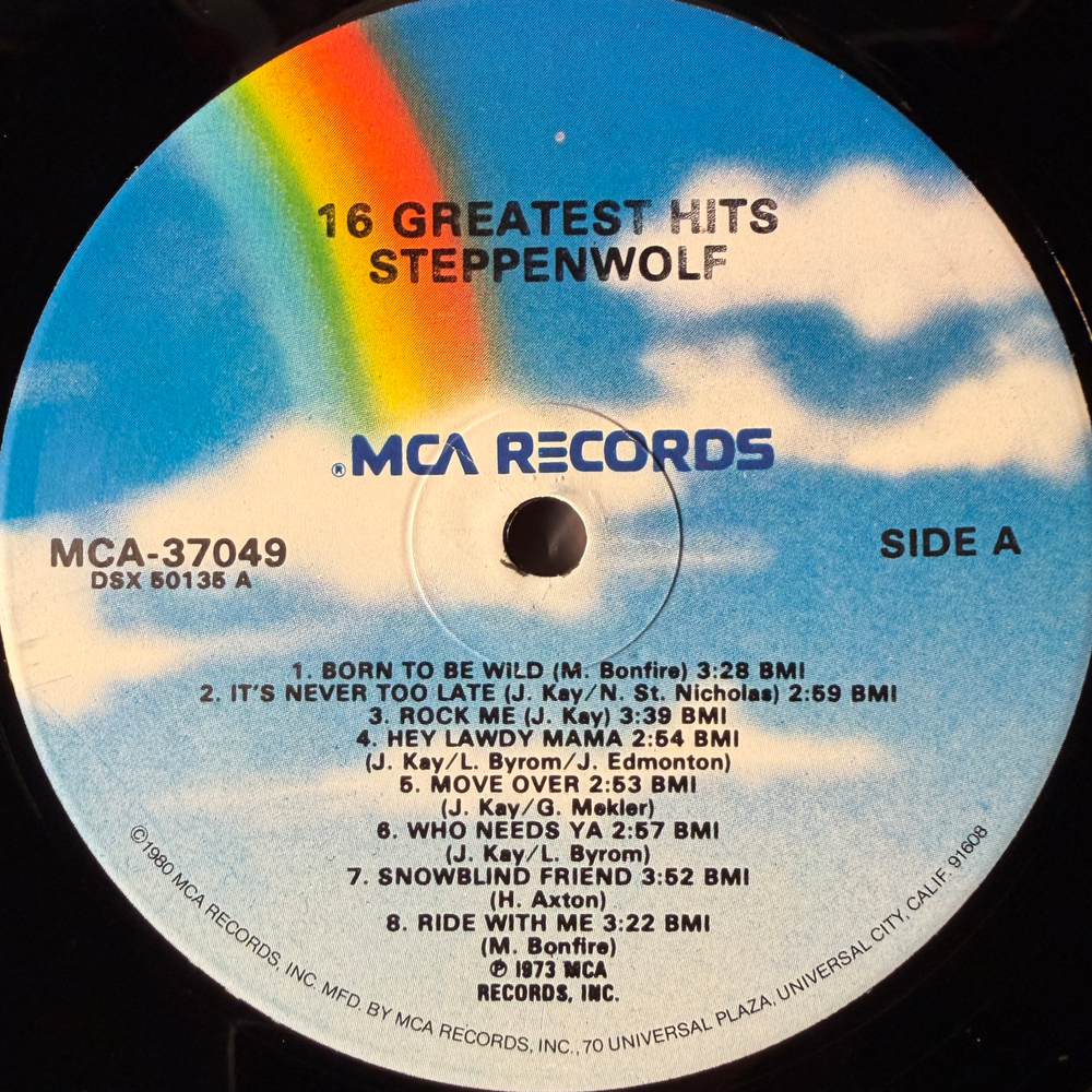 Steppenwolf ‎– 16 Greatest Hits (США 1981г.) Т