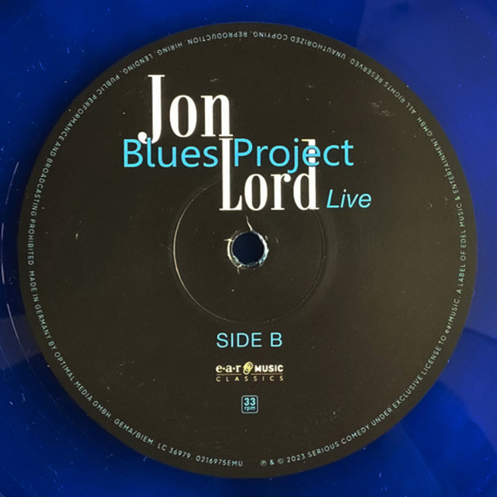 Jon Lord Blues Project / Live (Coloured Vinyl)(2LP)