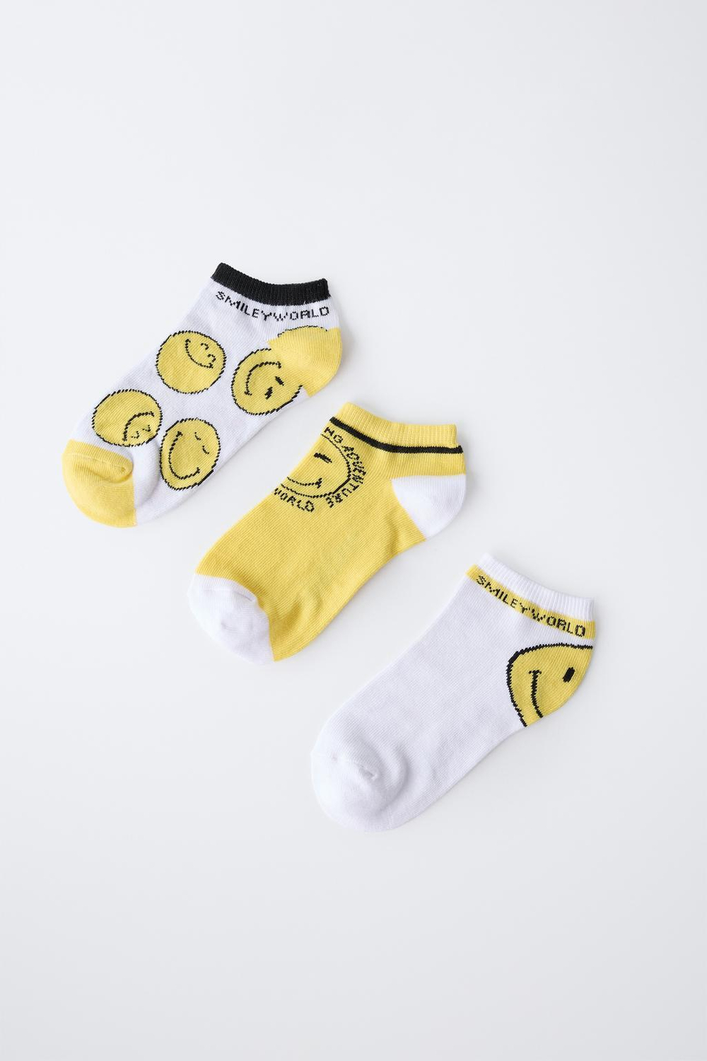 Набор из 3 пар коротких носков с принтом smileyworld ®