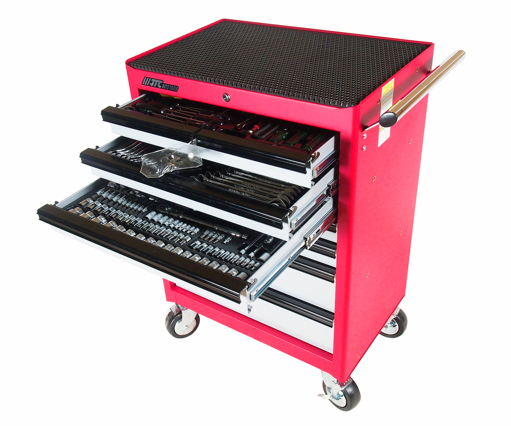 Тележка инструментальная 7 секций (JTC-3931) с набором инструментов (JTC-39311,39312,39313) JTC