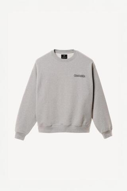 ZARA X WILLY CHAVARRIA ТОЛСТОВКА С ВЫШИВКОЙ, СЕРЫЙ МЕЛАНЖ