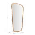 Зеркало из тикового дерева Alura 94,6 x 192,1 см