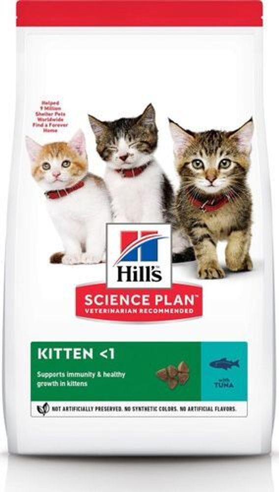 Сухой корм Hill&#39;s Science Plan для котят для здорового роста и развития, с тунцом 300 г