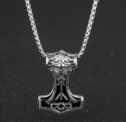 Мужской кулон "Молот Тора" Steelman 89293 с цепочкой 55 см