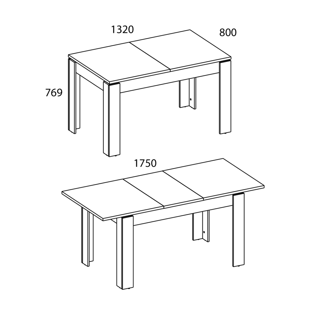 Стол раздвижной