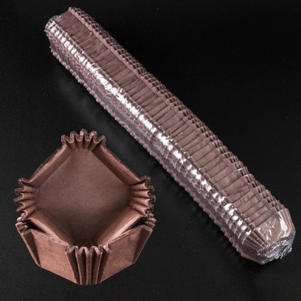 Тарталетки квадрат 1q коричневые (35*35*22,5 мм)