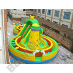 Надувная полоса препятствий "Мощный лабиринт" 20*10*6 м