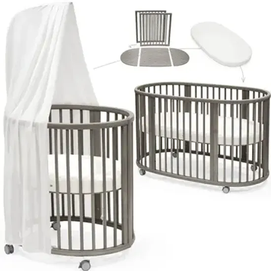 Кроватка STOKKE Sleepi комплект 6 в 1 (Hazy grey)