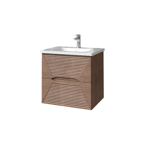 Тумба с раковиной Caprigo Modo-Terza 60 с интегрированной ручкой, скайрос