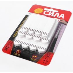Застежки СИЛА SHS-MIXSML-W12 набор для картин с технологией бесследного удаления 12 пар (S, M, L по 4 пары)