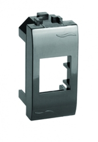 Адаптер для информационных разъемов Systimax, черный, 1мод.