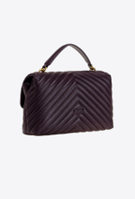 LADY LOVE BAG PUFF CHEVRON - zucchella purple-antique gold