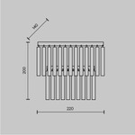 Настенный светильник (бра) Maytoni MOD093WL-01BS